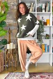 Big Softie Star Short Sleeve Knit Deep Khaki